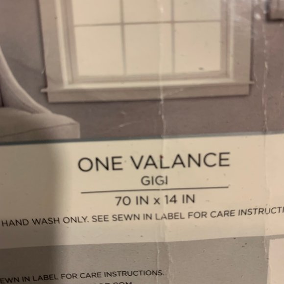Lush Decor (1) Valance GiGi 70"x14"‎ Turquoise - Picture 3 of 5